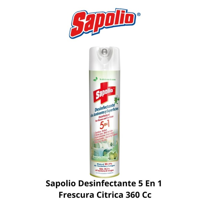SAPOLIO DESINFECTANTE 5 EN 1 FRESCURA CITRICA 360