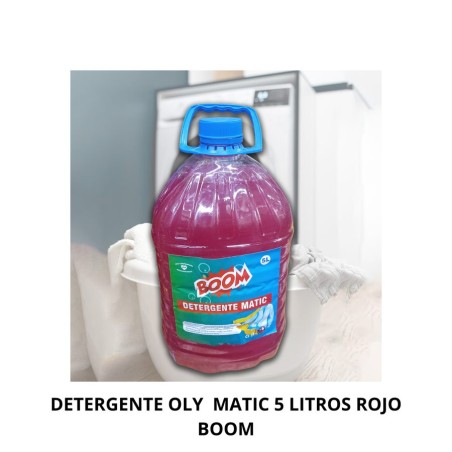 DETERGENTE OLY MATIC 5 LITROS ROJO BOOM