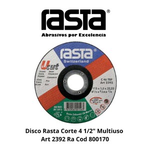 DISCO RASTA CORTE 4 1/2" MULTIUSO ART 2392 RA COD