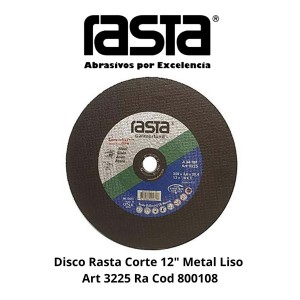 DISCO RASTA CORTE 12" METAL LISO ART 3225 RA COD 8