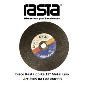 DISCO RASTA CORTE 12" METAL LISO ART 3565 RA COD 8