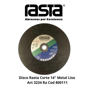 DISCO RASTA CORTE 14" METAL LISO ART 3234 RA COD 8