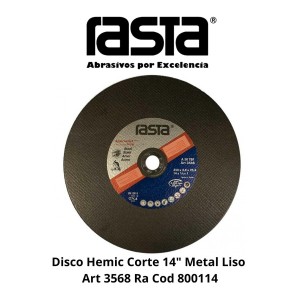 DISCO HEMIC CORTE METAL LISO 14" ART 3568 RA COD 8