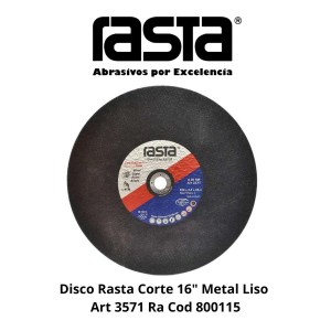DISCO RASTA CORTE 16" METAL LISO ART 3571 RA COD 8