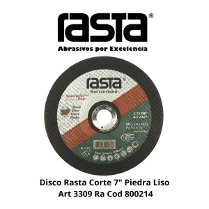 DISCO RASTA CORTE 7" PIEDRA LISO ART 3309 RA COD 8