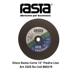 DISCO RASTA CORTE 12" PIEDRA LISO ART 3325 RA COD