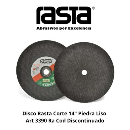DISCO RASTA CORTE 14" PIEDRA LISO ART 3390 RA COD