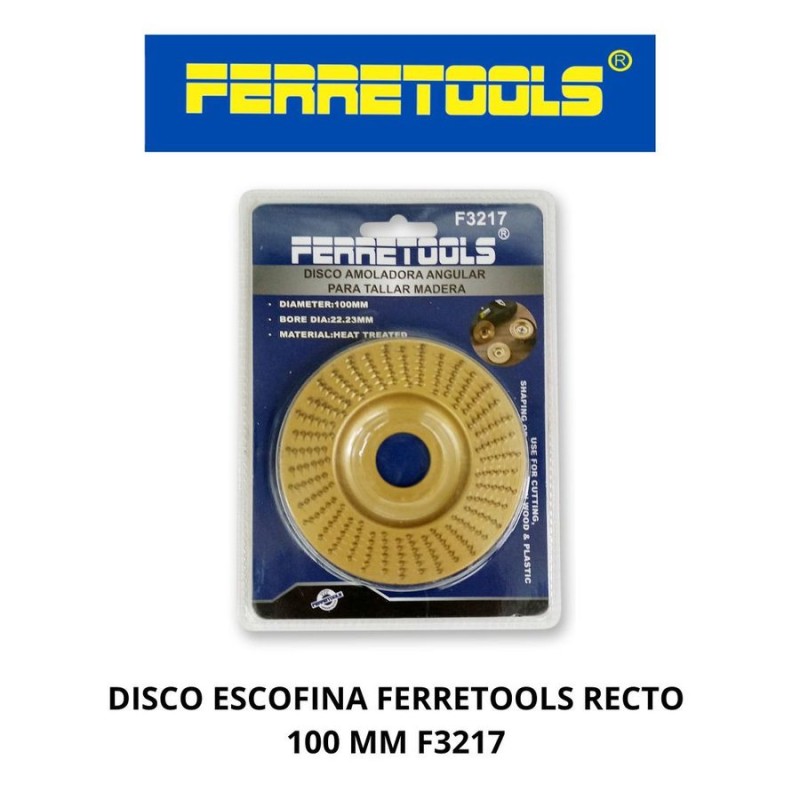 DISCO ESCOFINA FERRETOOLS RECTO 100 MM F3217