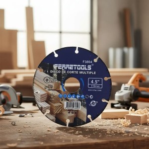 DISCO FERRETOOLS CORTE MADERA 4,5" X 7/8" F3804