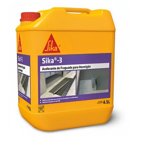 SIKA 3 ACELERANTE CONTROL 4,5 LTS BIDON 1103344