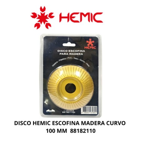 DISCO HEMIC ESCOFINA MADERA CURVO 100 MM 88182110