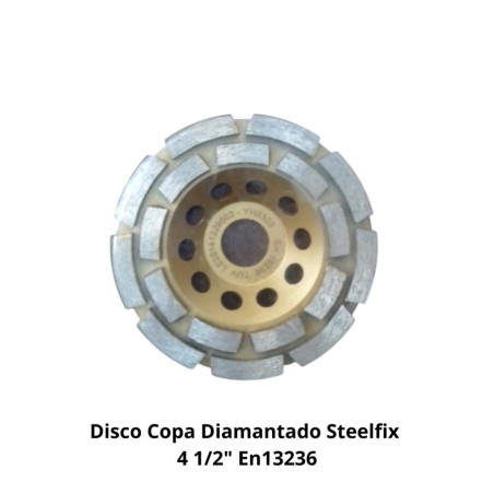DISCO COPA DIAMANTADO STEELFIX 4 1/2" EN13236