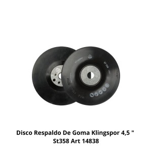 DISCO RESPALDO DE GOMA KLINGSPOR 4,5 " ST358 ART 1