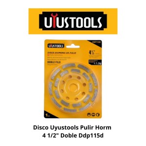 DISCO UYUSTOOLS PULIR HORM 4 1/2" DOBLE DDP115D