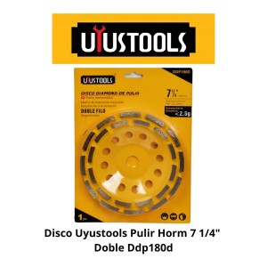 DISCO UYUSTOOLS PULIR HORM 7 1/4" DOBLE DDP180D
