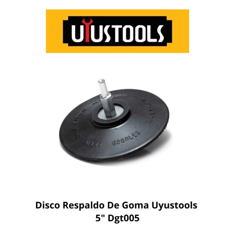 DISCO UYUSTOOLS RESPALDO GOMA 5" DGT005