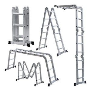 ESCALERA ALUMINIO MULTIPROPOSITO ARTICULADA 12 PEL