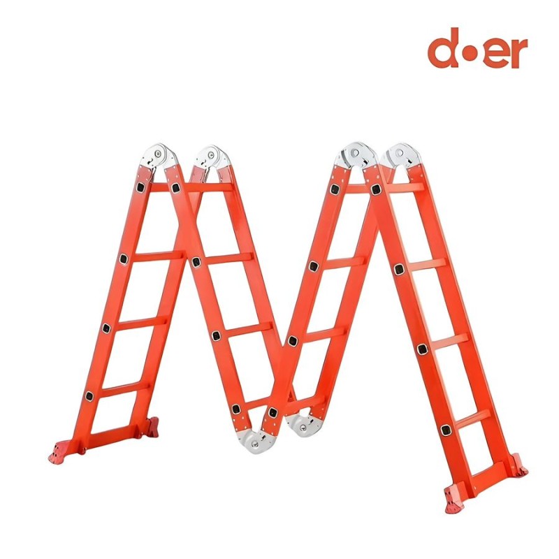 ESCALERA ALUMINIO MULTIP NARANJA ARTICULADA 16 PEL