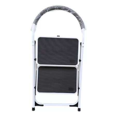 ESCALERA PLEGABLE 2 PELDAÑOS FIERRO BLAN 80X1X48X5