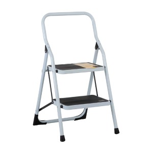 ESCALERA PLEGABLE 2 PELDAÑOS FIERRO BLAN 80X1X48X5