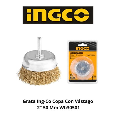 GRATA INGCO COPA CON VASTAGO 2" 50 MM WB30501