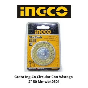 GRATA INGCO CIRCULAR CON VASTAGO 2" 50 MMWB40501