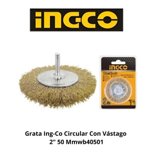 GRATA INGCO CIRCULAR CON VASTAGO 2" 50 MMWB40501