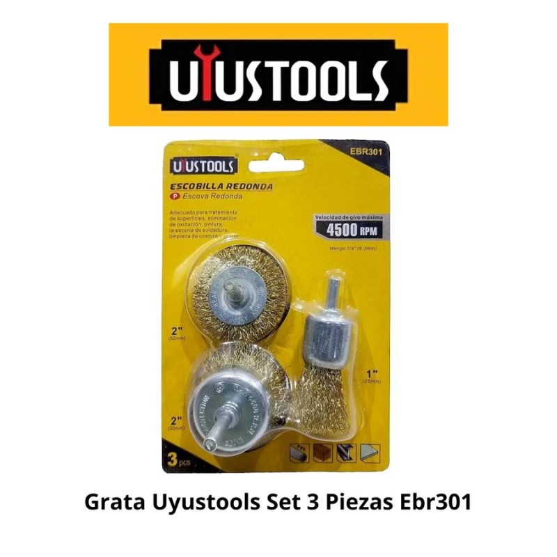 GRATA UYUSTOOLS SET 3 PIEZAS EBR301