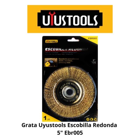 GRATA UYUSTOOLS ESCOBILLA REDONDA 5" EBR005