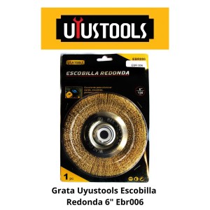 GRATA UYUSTOOLS ESCOBILLA REDONDA 6" EBR006