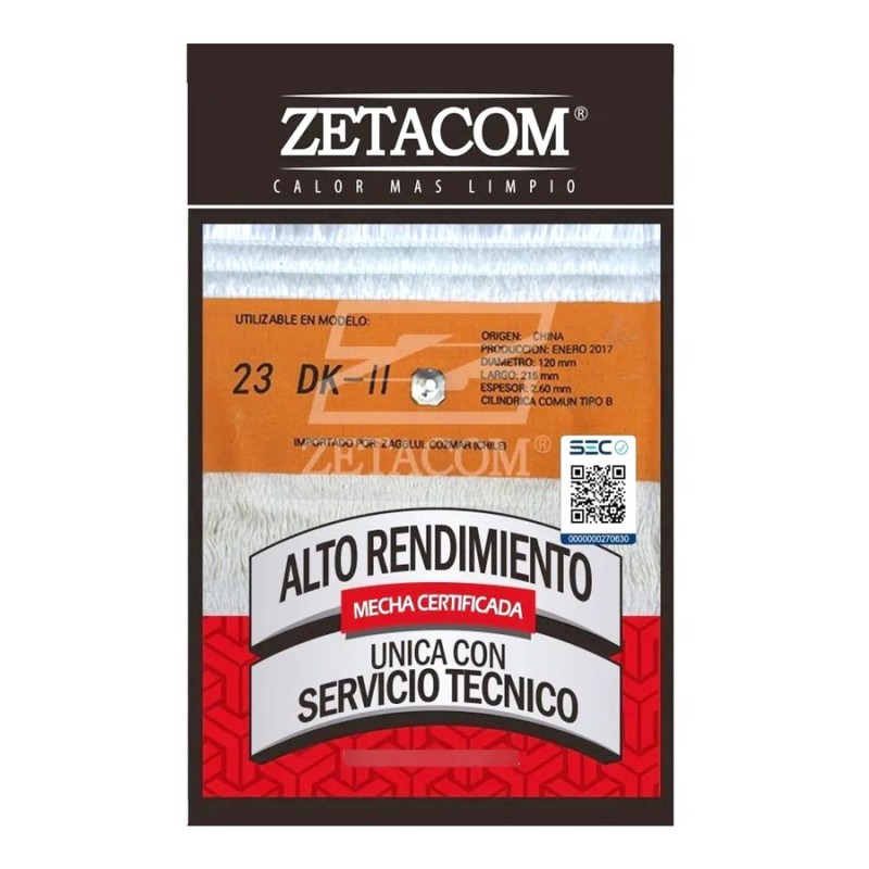 MECHA ZETACOM CORONA 23 DKII D 120X215 MM 3 ESPESO