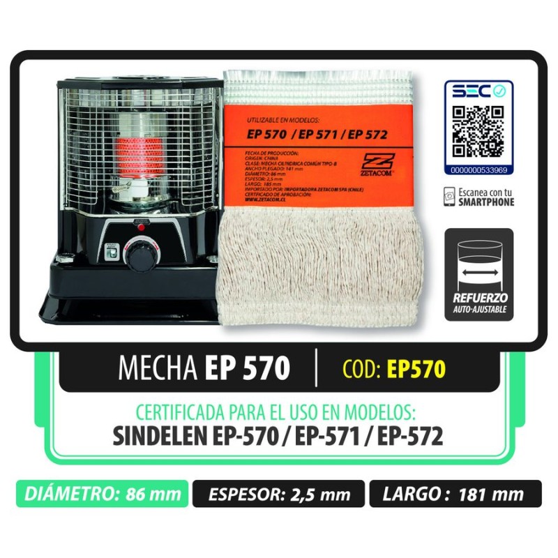 MECHA ZETACOM EP-570/ EP-571/ EP-572 86X181 MM