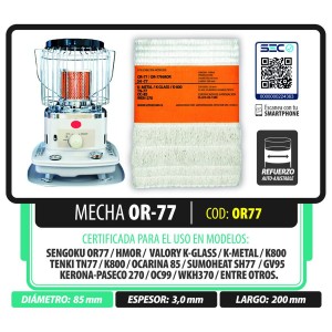 MECHA ZETACOM OR-77/OR D 085 MM L 200 MM