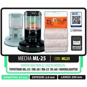 MECHA ZETACOM TOYOTOMI ML-25 DC-60 RB-20 D 065 MM