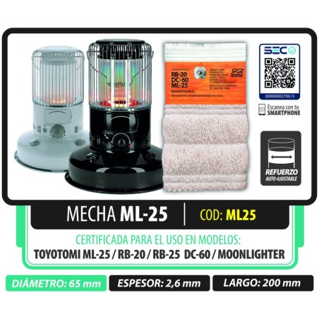 MECHA ZETACOM TOYOTOMI ML-25 DC-60 RB-20 D 065 MM