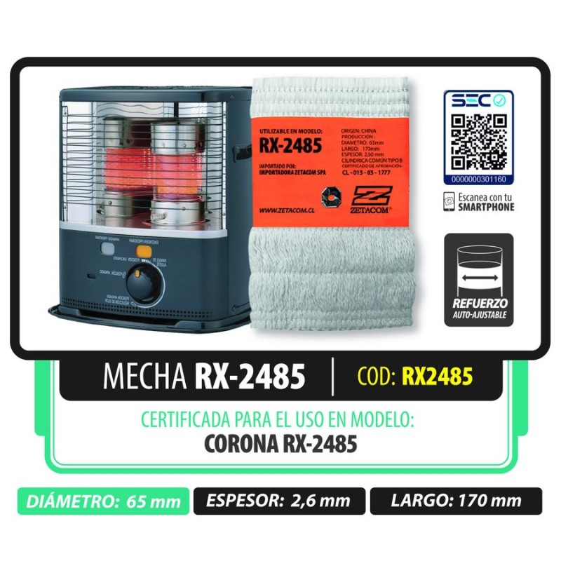 MECHA ZETACOM TOYOTOMI RX 2485 D 065 MM L 170 MM