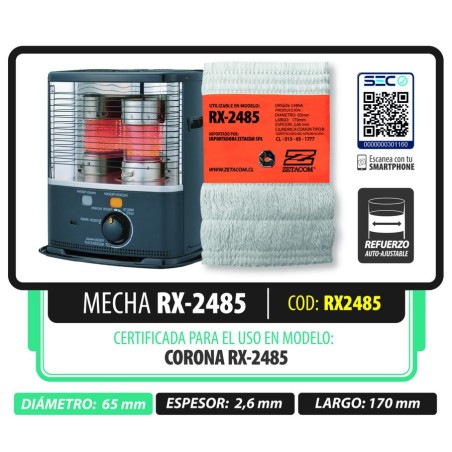 MECHA ZETACOM TOYOTOMI RX 2485 D 065 MM L 170 MM