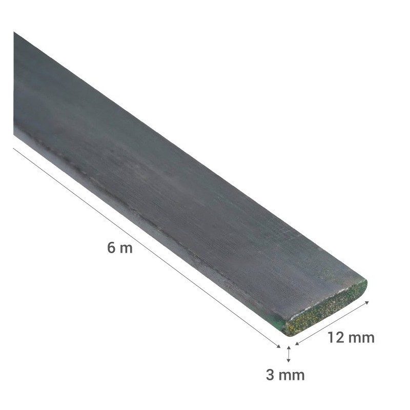 FIERRO PLETINA 12 X 3,0 ( 1,70 KG/BARRA)
