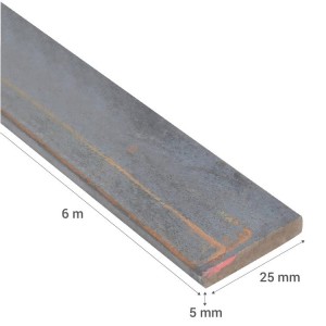 FIERRO PLETINA 25 X 5,0 ( 5,89 KG/BARRA)