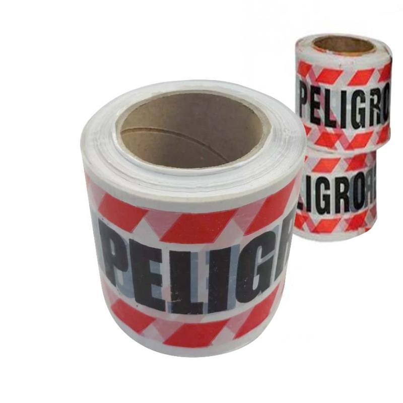 Cinta Polietileno Impreso Peligro 13,5mm X350 Mts