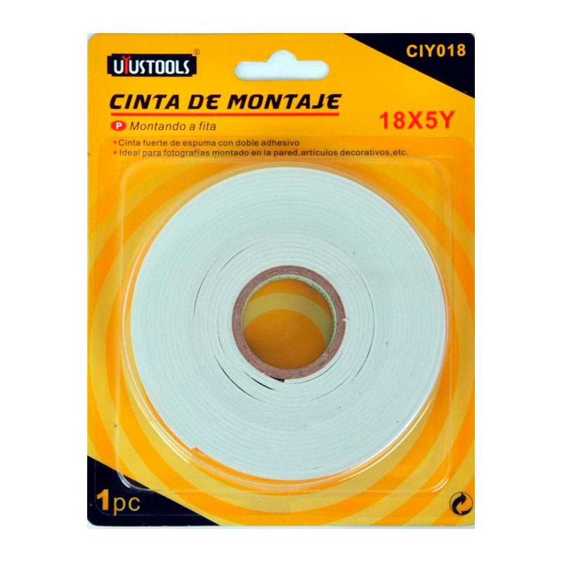 Cinta Doble Adhesivo Uyustools 3/4" 18x5y Ciy018