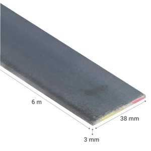 FIERRO PLETINA 38 X 3,0 ( 5,37 KG/BARRA)