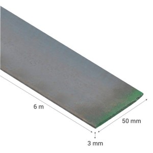 FIERRO PLETINA 50 X 3,0 ( 7,08 KG/BARRA)