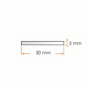 FIERRO PLETINA 50 X 5,0 (11,76 KG/BARRA)