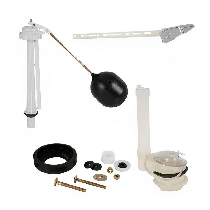 JUEGO SILENCIOSO MANILLA PLASTICA CROMADA FANALOZA