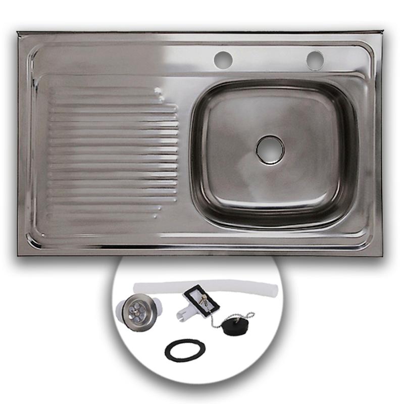 Lavaplato Acero Inox Izquier 080x50