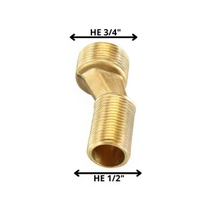 NIPLE EXCENTRICO 3/4 X 1/2 BRONCE