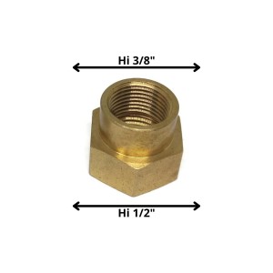 NIPLE BRONCE 1/2" HI X 3/8" HI N1238I