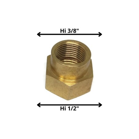 NIPLE BRONCE 1/2" HI X 3/8" HI N1238I