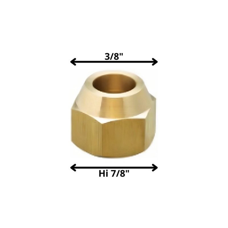 TUERCA GAS 7/8 HI SALIDA 3/8"